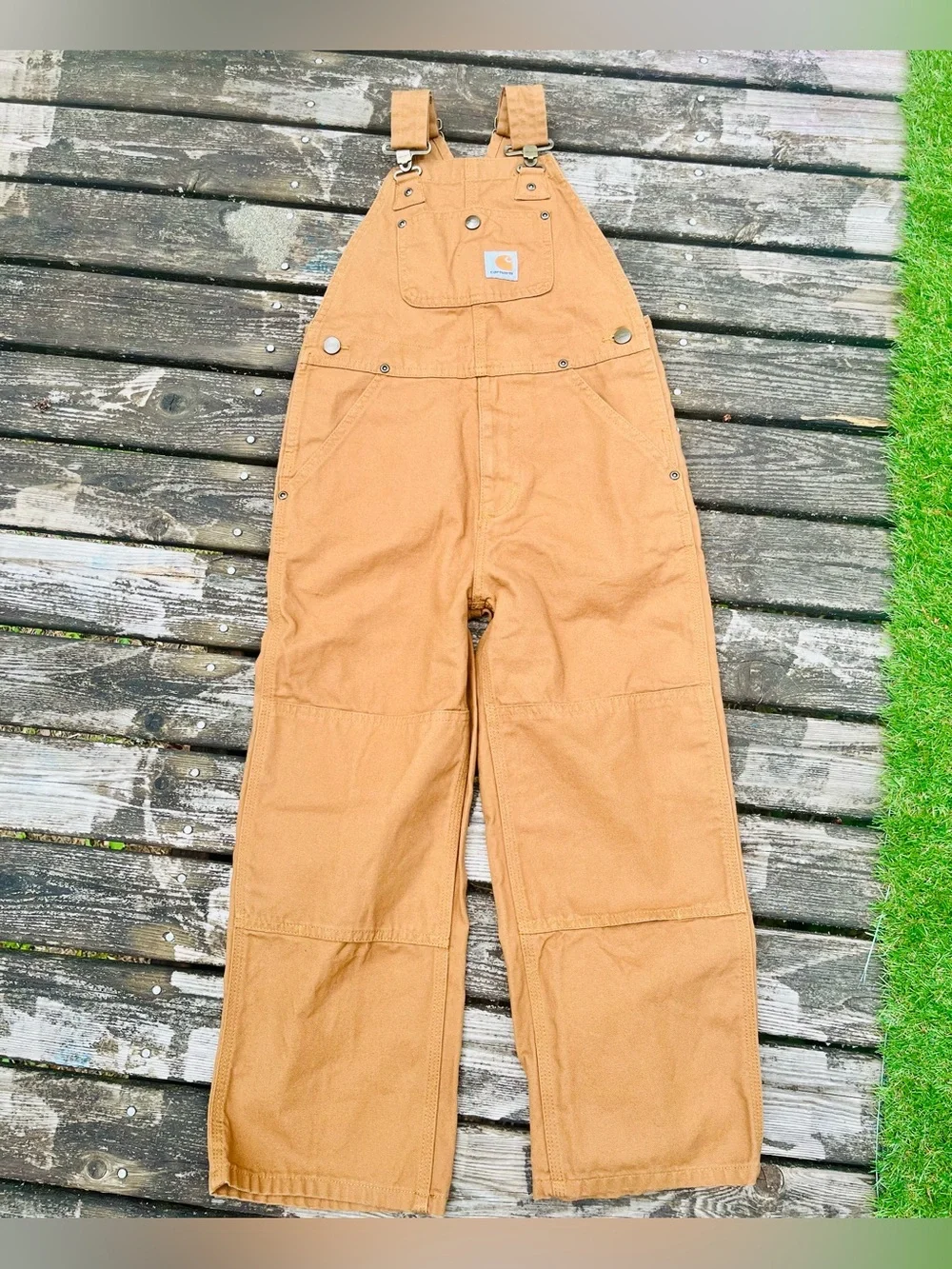 Carhartt Kid's Washed Duck Bib Overalls